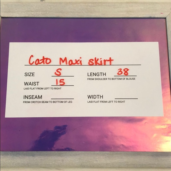 Cato NWOT beautiful boho flowing skirt - Picture 2 of 3